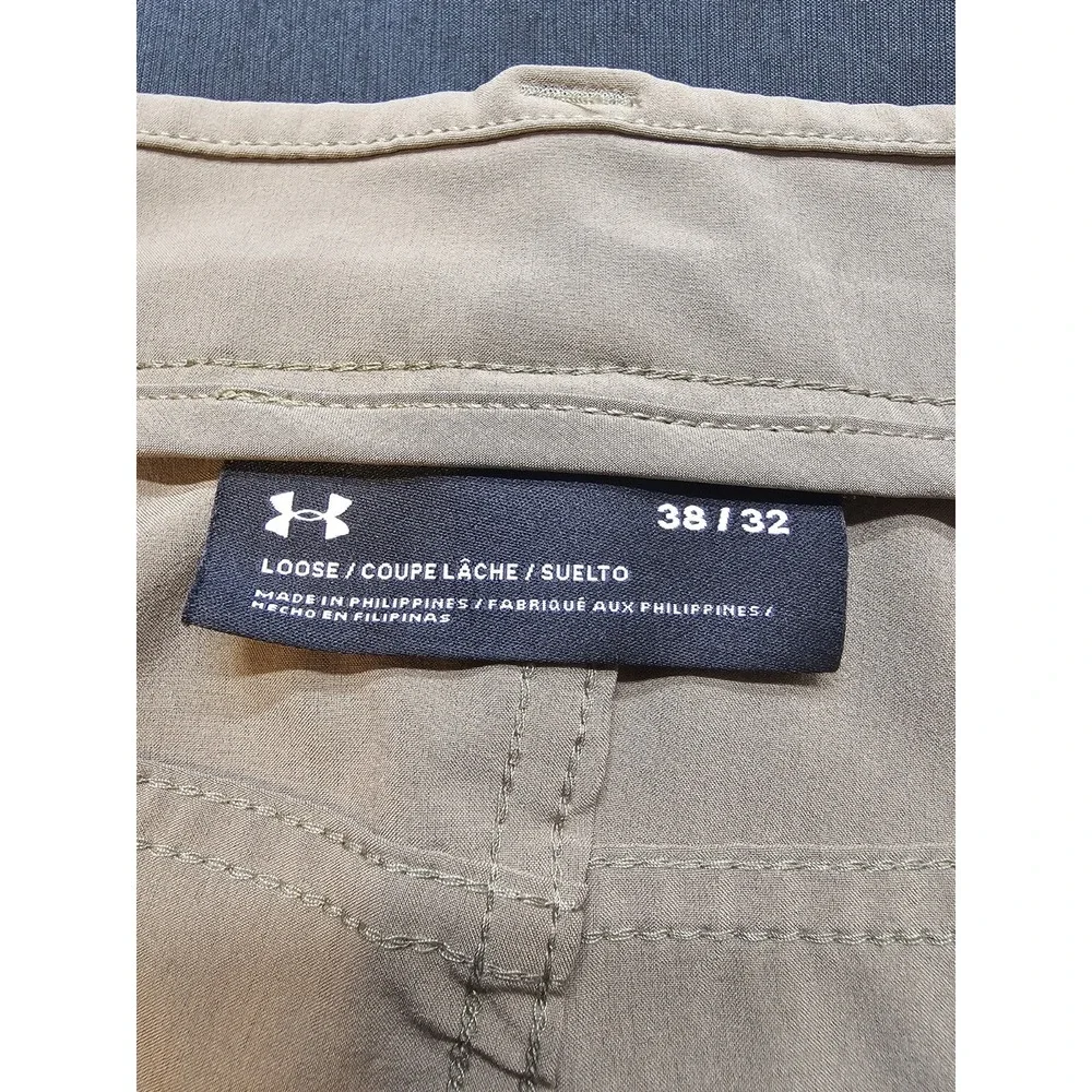 Under Armour‎ Flex Tactical Pants Mens 28x32 Tan Zip Pocket Cargo Utility